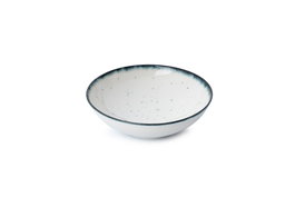 Hermia Juego de vajilla de porcelana 24 piezas Blanco y Negro